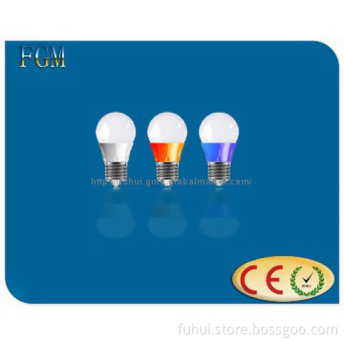 3W white/orange/blue/ color shell LED Bulb